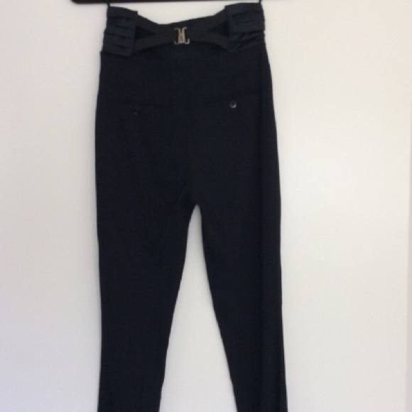D&G High Waist Satin stripe tapered tuxedo pant - Picture 3 of 7